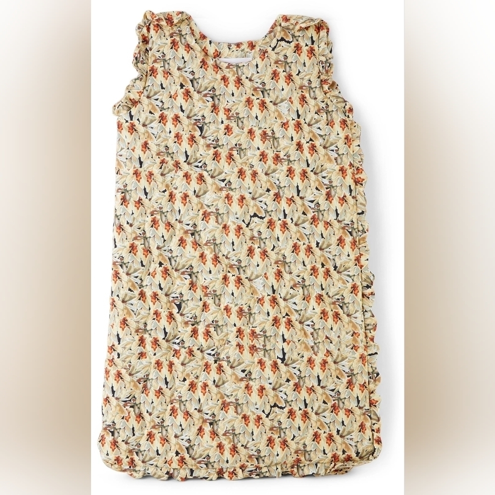 Kika Vargas Baby Quilted Ruffle Edge Floral Print Sleep Sack Wearable Blanket